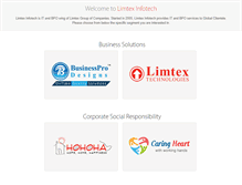 Tablet Screenshot of limtexinfotech.com